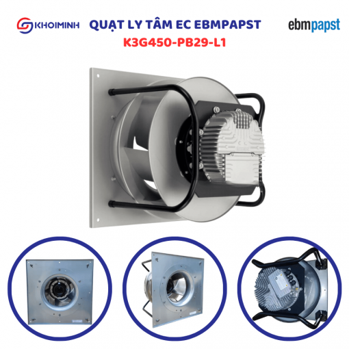 Quạt ly tâm EC EBMPAPST K3G450-PB29-L1