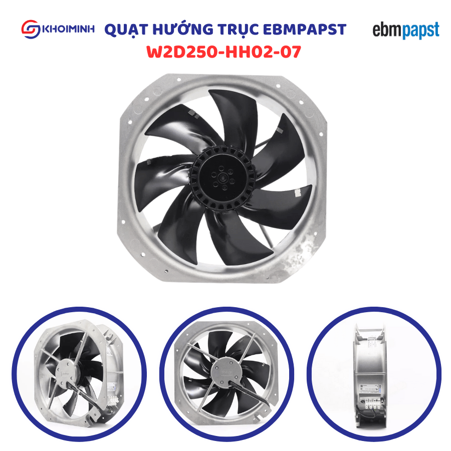 Quạt Hướng Trục EBMPAPST W2D250-HH02-07