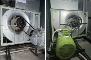 trước khi cải tạo quạt EC cho AHU