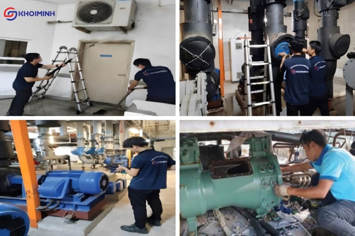 Khởi Minh chuy&ecirc;n vi&ecirc;n về dịch vụ bảo tr&igrave; v&agrave; bảo dưỡng hệ thống HVAC