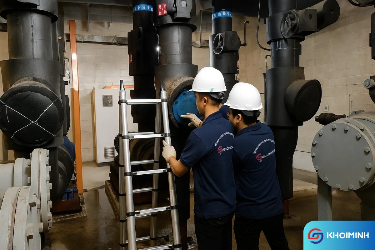 Vệ sinh lọc Y nước lạnh chiller