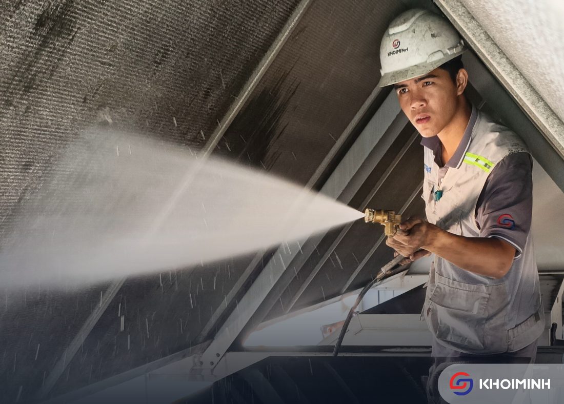 Vệ sinh dàn Chiller