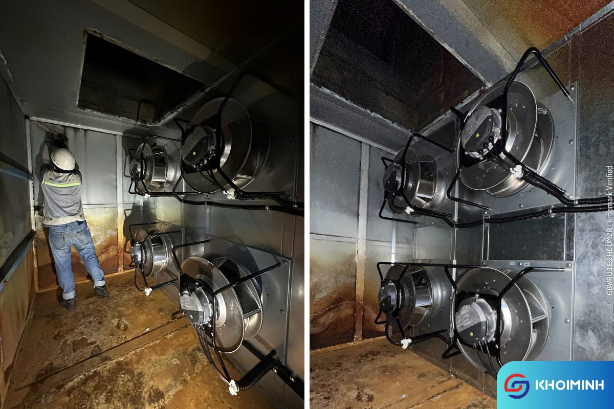 Lắp đặt Quạt EC cho AHU