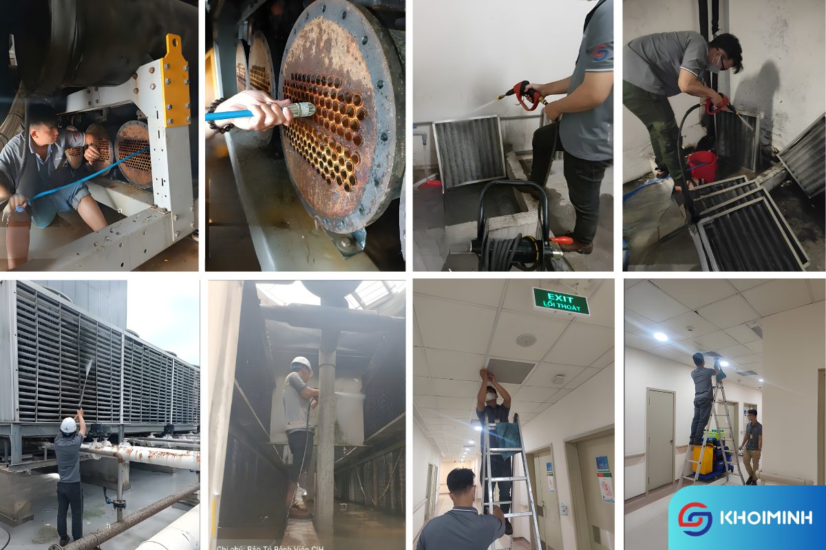 Ve sinh he thong HVAC tai CIH 2025