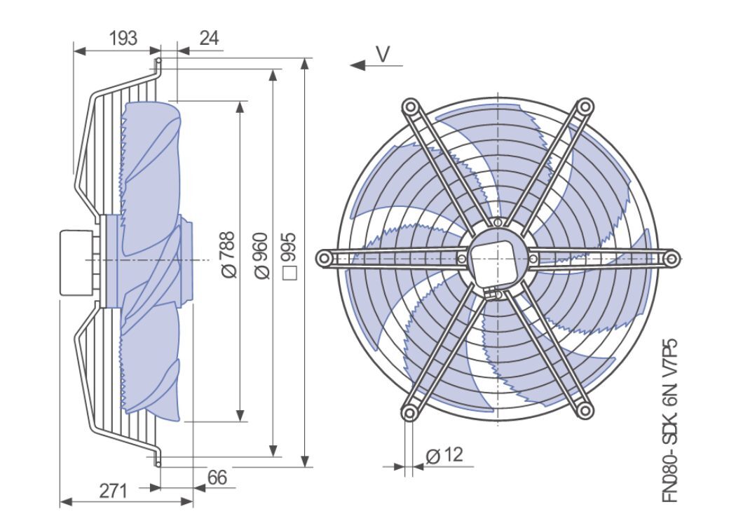 BẨNG VẼ KỸ THUẬT FN080-SDK.6N.V7P5